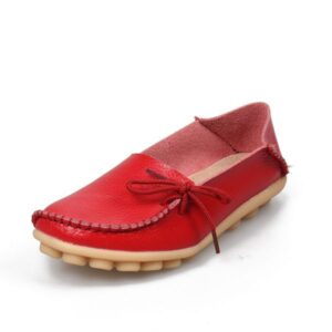 Hot Sale Moccasins Women Soft Leisure Flats Female Driving Shoes Loafers Mother Casual Shoe Fashion Woman Genuine Leather Shoes Size 34-44