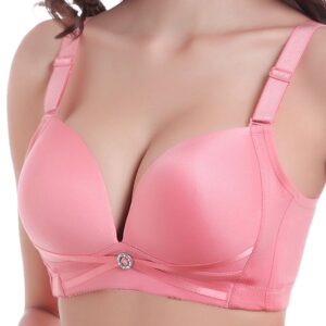 High quality Women's Plus Size Bras C Cup Wire Free Sexy Bra Brassiere Ladies Bra 36 38 40 42 44 46C 4colors