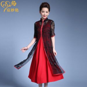 Summer new mother's silk cover sunscreen clothing long embroidered wild shawl cardigan