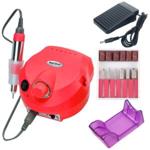 35000 RPM Electric Nail Drill Machine Manicure Nail Drill Bits Set Pedicure Sanding Equipment Miling Cutter File Left Hand Tools