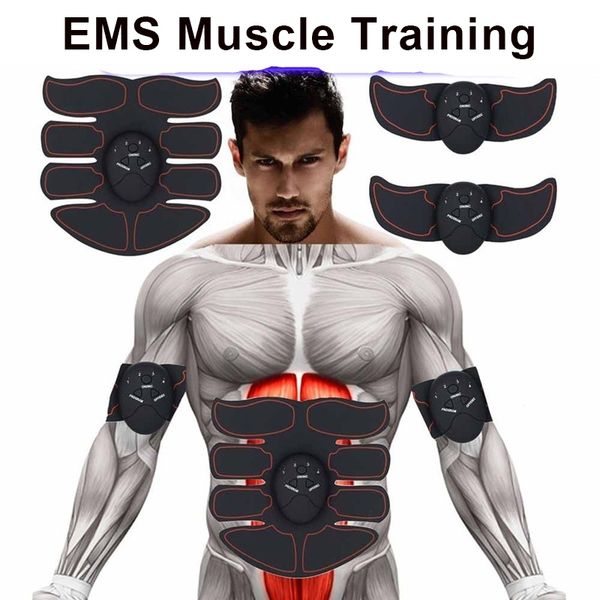 Abdominal Muscle Stimulator Trainer EMS Abs Fitness Equipment Training Gear Muscles Electrostimulator Toner Exercise At Home Gym