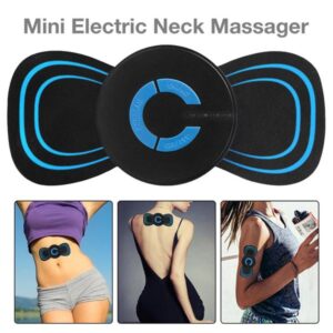 Portable Ems Mini Electric Neck Massager Cervical Massage Vertebra Stimulator Muscle Relief Pain Sticker Physiotherapy Instrument