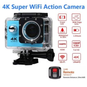 Ultra 4K/30fps Action 30m waterproof 2.0' Screen 1080P 16MP Remote Control Sport Wifi Camera extreme HD Helmet Camcorder car Cam