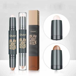 Double-ended 2 In 1 Stick Contouring Highlighter Colorful Face Concealer Full Cover Blemish
