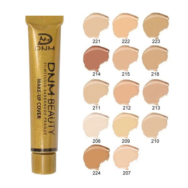 DNM High Covering Face Concealer Cream Contour Foundation Full Cover Waterproof Cosmetic