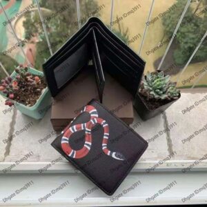 Top High quality wallet Paris plaid style Designer mens wallet women wallet high-end animal Wallets card holder coin purse with box f5gh