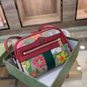Luxurys Flower Pattern Shoulder Bag Designers Women Camera Bags High Quality Lady Crossbody Handbag with Fashion Stripe
