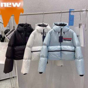 Women Letter Print Coat Woman Winter Full Jacket Warm Down Long Cotton Parkas Fashion Ins Style Letter Pattern Geometric Top Short Down