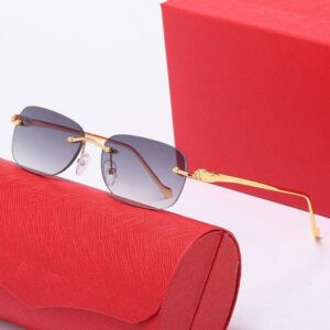 Sports Mens Sunglasses Designer Women Sunglasses Polarized Sun Glasses Driving Round Frameless Gold Leopard Silver Metal Eyeglasses Colors Accessories Oculos
