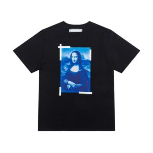 Fashion High Quality Cotton Tee Mona Lisa Oil Painting T Shirt Mens Casual T-Shirt X Printing EU Size