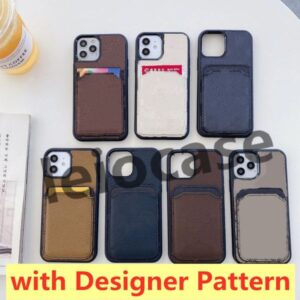 Fashion Phone Cases for iphone 15 15pro 14 14pro 14plus 13 13pro 12pro 12 11 pro max XS XR Xsmax Leather Card Pocket Designer Luxury Cellphone Cover with Samsung S22 S23