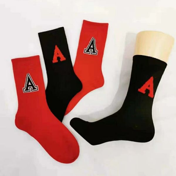 Multicolor Heart A Designer Mens Socks Women Men High Quality Cotton All-match Classic Ankle Breathable Mixing Football Basketball Socks