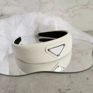 Fashion Famouse Brand Triangle Letter Headband Candy Color Women Girl Letter Hairband with Stamp Hair Accessories High Quality PU HairBands