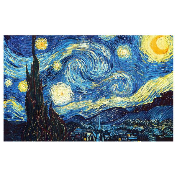 Vincent van Gogh The Starry Night Oil Painting Poster Print Home Decor Framed Or Unframed Photopaper Material