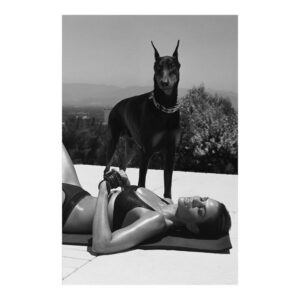 Helmut Newton Cindy Crawfor Photography Painting Poster Print Home Decor Framed Or Unframed Photopaper Material
