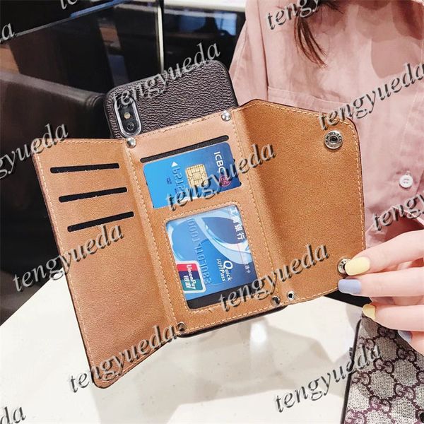 Designer Fashion Deluxe Wallet Phone Cases for iphone 11 12 13 pro max XS XR Xsmax 7 8 plus High Quality Leather Card Holder Pocket Cellphone Case Cover