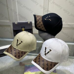 Designer Ball Caps Fashion Letter Hat Patchwork PlaidDesign for Man Woman Adjustable Cap 8 Color Top Quality
