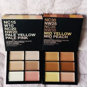 Conceal and Correct Palette in 6 shades Light & Medium Fix Face Concealer Creme Palettes Skin Tone Corrector Facial Dark Spot Covering Flawless Based Halloween