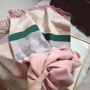 Fashion Designer Winter Cashmere Scarf for Women Classic Letter Flower Silk Lace Ring Scarves 180 x 65cm Highly Quality