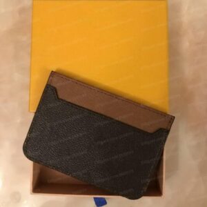 Top Quality Fashion Card Holders Luxury Designer Men Women Classic Brown Flower Black Plaid Casual Credit Cards ID Holder Leather Ultra Slim Wallet Packet Bag JN8899
