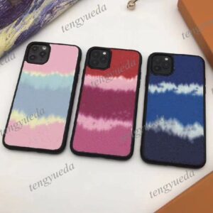 Top Fashion Deluxe Rainbow Phone Cases for iphone 11 12 13 14 15 pro max XS XR Xsmax 7 8 plus TPU Leather Print Letters Cellphone Case Cover with Samsung S22 S23 ultra