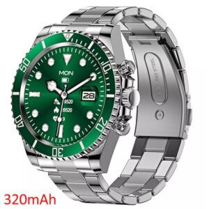 AW12 Smart Watch Full Touch 320mAh ROM 256MB Stainless Steel Bluetooth Call Custom Dial Multi Sports Clock Fitness Tracker Bracelet Smartwatch Men Women Android IOS