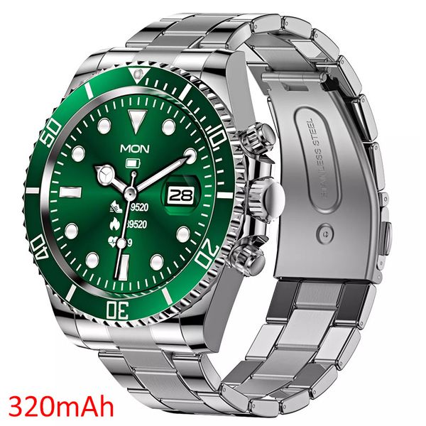 AW12 Smart Watch Full Touch 320mAh ROM 256MB Stainless Steel Bluetooth Call Custom Dial Multi Sports Clock Fitness Tracker Bracelet Smartwatch Men Women Android IOS