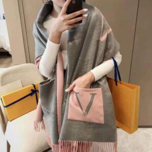 2024 Designer scarves Fashion Scarf with Geometric Patterns Winter Letters Print Cashmere Scarves for Women Warm Plaid Cotton Shawl Wraps Size 180x65cm