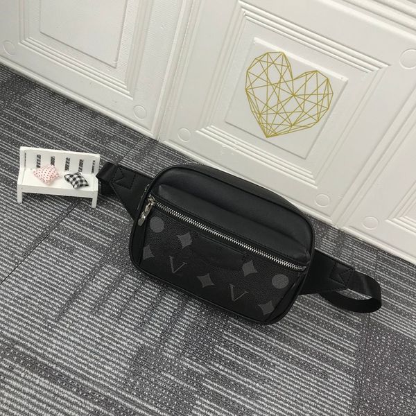 Top fashion men and women waist bag leather classic designer luxury letters pocket money card shoulder back hand-held 35412