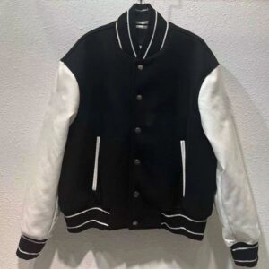 Unisex V-neck Jacket Baseball Uniform Autumn Winter Fashion Letter Pattern Sportwear Outdoor Hip Hop Street Style Boy Coats Ins Hip Hop