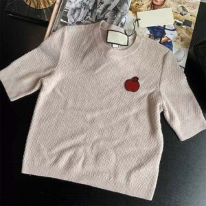 Women Summer Short Sleeve Sweater Woman O-neck Knit Fashion Ins Style Trendy Geometric Top Lady T Shirt High Quality Sweater Shirts Popular