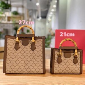 Classic shoulder bag designers bags Diana Bamboo handbags Fashion cross body Female Square Bag Genuine Leather Ladies purses pochette