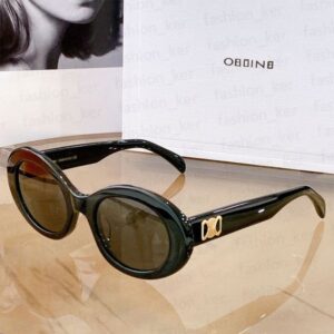 Oval Sunglasses Fashion Beach Goggle Summer Designer Sunglasses Mens Women 3 Color Optional High Quality