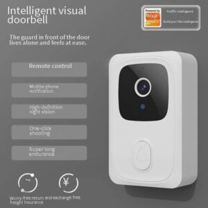 Tuya APP home HD night vision intelligent visual doorbell two-way voice intercom wifi no Wired Doorbell Remote