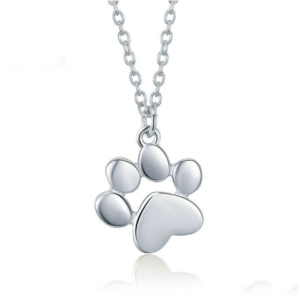 Sterling silver Necklace Cute Pet Imprint Necklace
