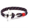 Whale Tail Anchor Charm Nautical Survival Rope Chain Bracelets