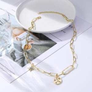 Eye Nine Pendant Female Necklace Simple Multi-Pendant Necklace