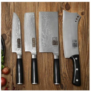 Youpin Zhujiang Damascus Kitchen Knife 4-piece Set