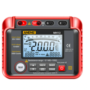 ANENG MH12 Insulation Earth Resistance Tester Digital Meter AC DC Ammeter Transistor Tester LCD Megohmmeter Meter Voltmeter Detect