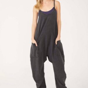 Wide Leg Jumpsuit With Pockets