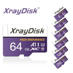 High-speed 32GB-128GB MicroSD Xraydisk Memory Card with Flash