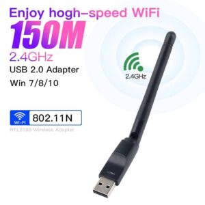 150Mbps MT7601 Mini USB WiFi Adapter Wireless Network Card 802.11 B /g/n Wi Fi Receiver Dongle Set Top Box IPTV Wireless Rece…