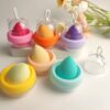 Air cushion dry and wet dual-use hook storage box bear egg box beauty egg