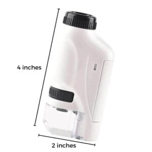 Kid’s Portable Pocket Microscope with Adjustable 60-120x zoom