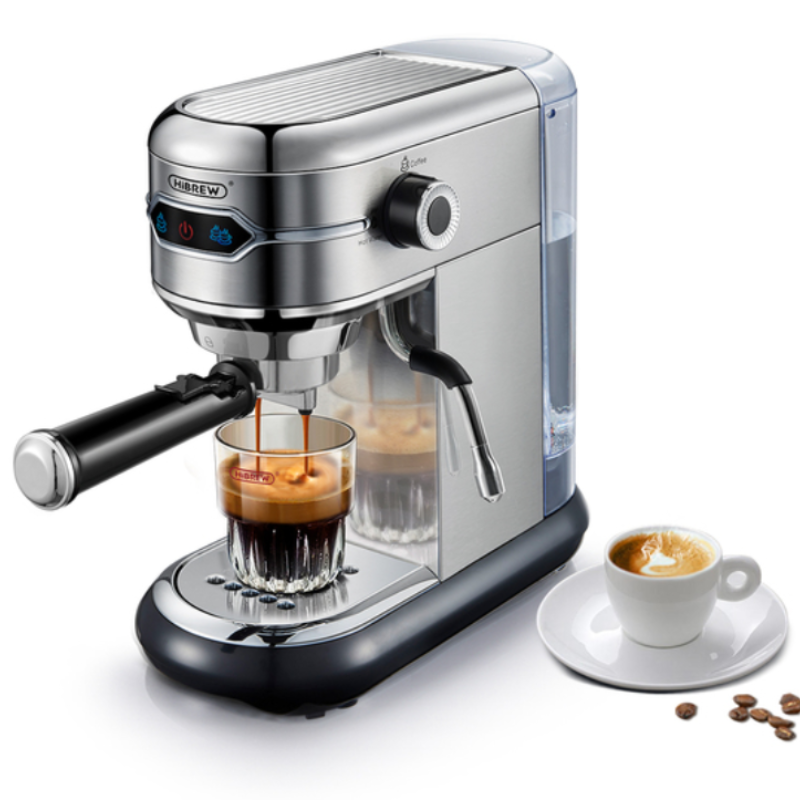 HiBREW H11 Coffee Maker Cafetera 19 Bar Inox Semi Automatic Super Slim ESE POD& Powder Espresso Cappuccino Machine Hot Water