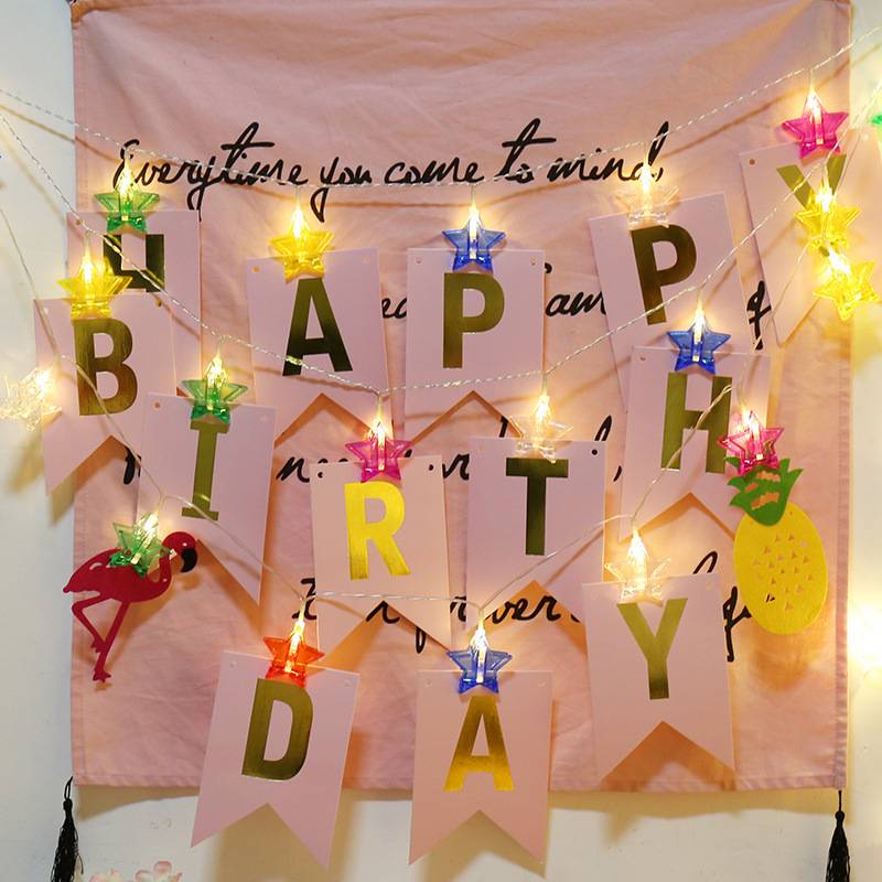 Cross-border spot led star photo clip light string Christmas holiday decorative lights small lanterns photo lights wholesale