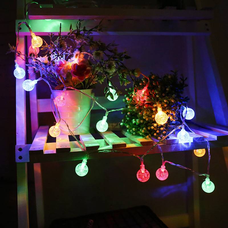 Crystal Balls Globe LED Fairy String Light Solar Outdoor Led String Lights for Home Yard Garden Decor crystal ball
