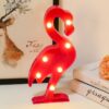 Flamingo cactus creative letter light
