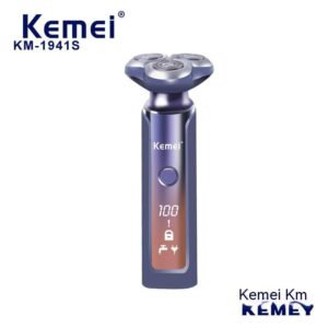 KM-1941s Whole Body Washable LCD Digital Display Men’s Electric Razor