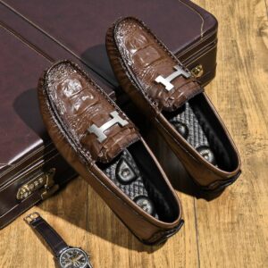 men’s british casual driving shoes